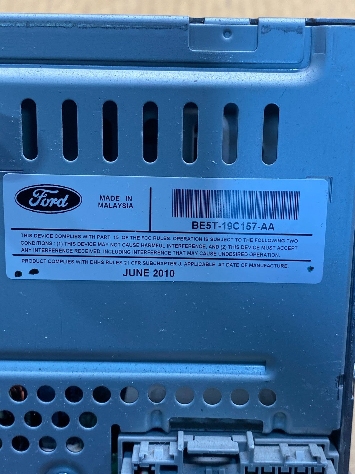 2010 2011 2012 Ford Fusion Radio Cd Receiver Mechanism be5t-19c157-aa ah4989 DG6