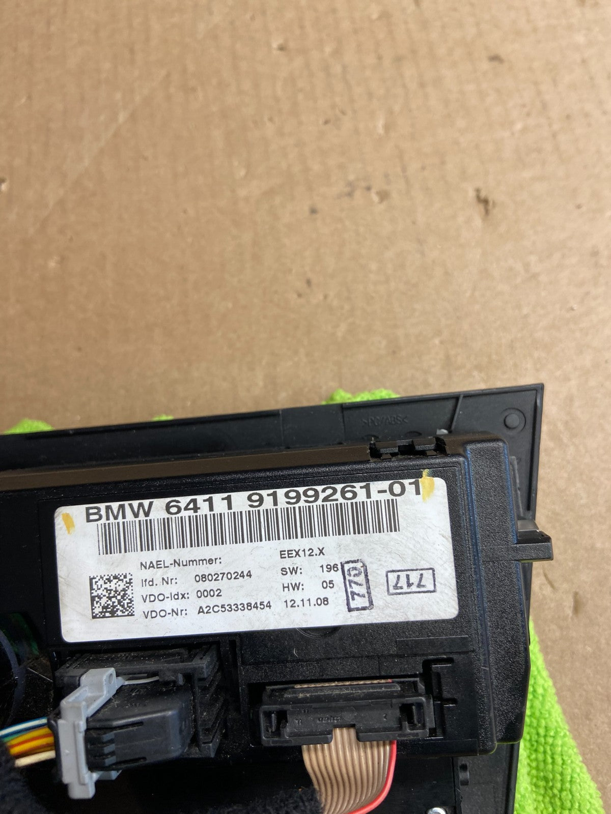 2007 - 2011 Bmw E90 E92 320i 328i A/C Heater Climate Control Panel AE4420 DG5