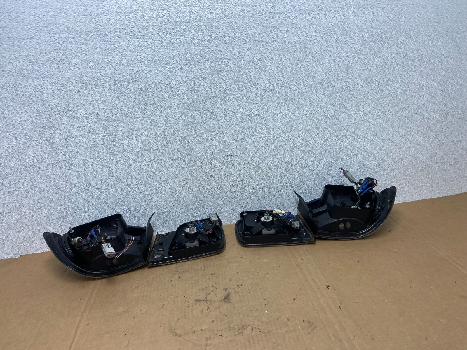1992-1995 Honda Civic 2/4Dr Black Clear LED Tail Lights Lamps Left+Right AD28315