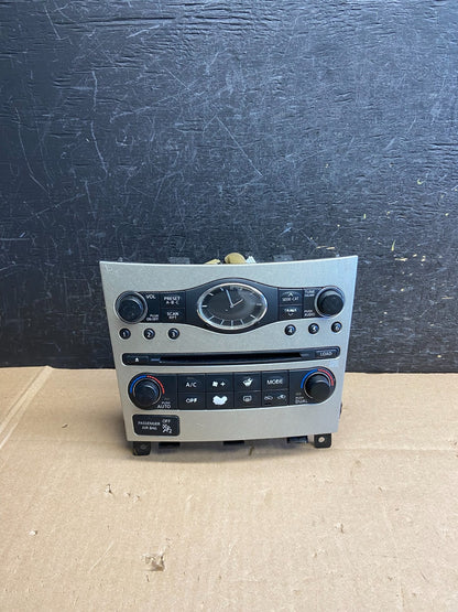 2007 to 2009 Infiniti G35 G37 Radio Player Climate Control Panel Bezel AI6356 DG0