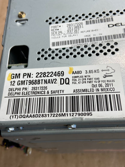 2011 2012 GMC Acadia Radio Display Screen AM/FM AUX AI6369 DG5