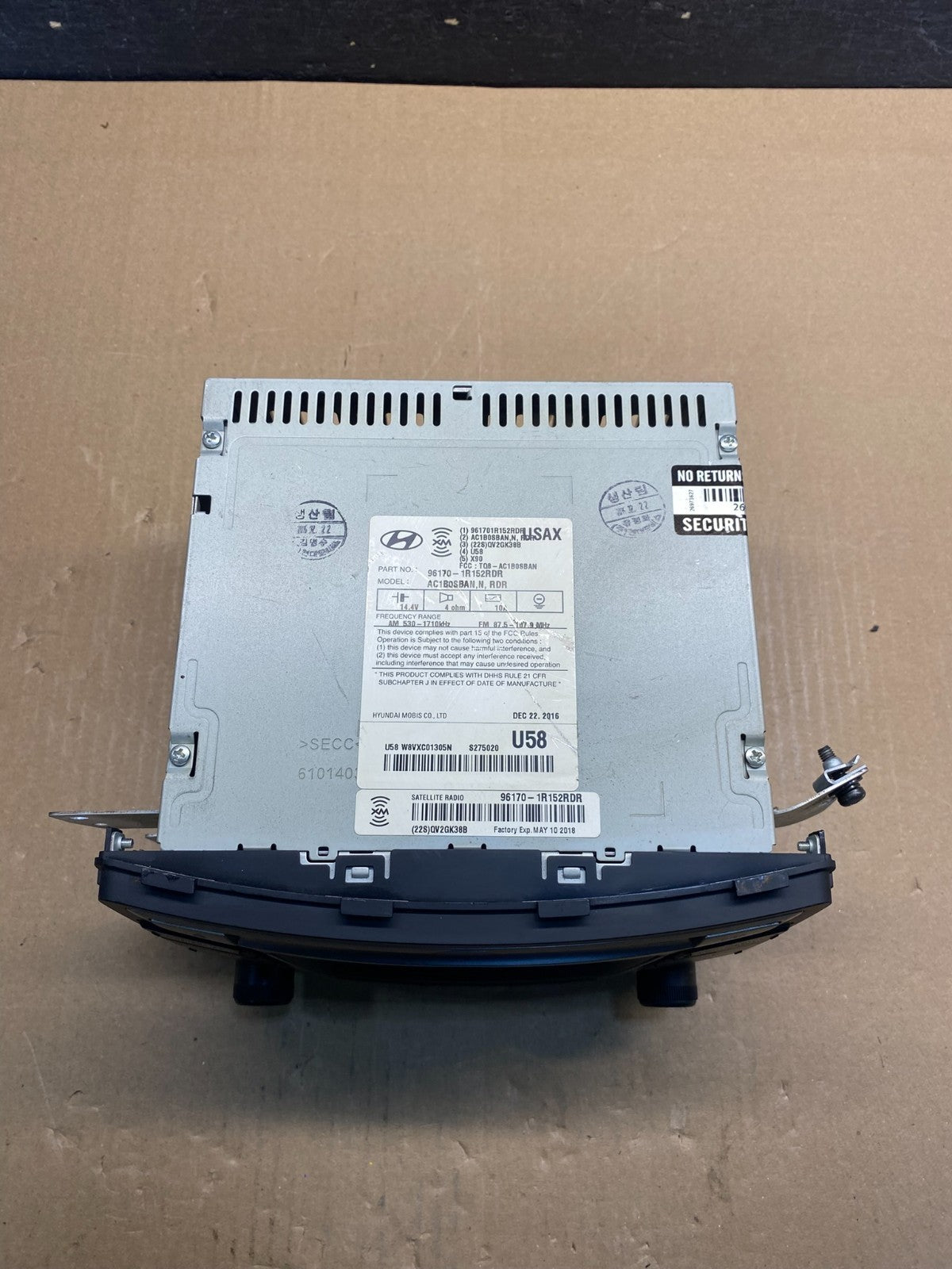 2012 2013 2014 Hyundai Accent Radio Cd Mp3 Player AG1810 DG3