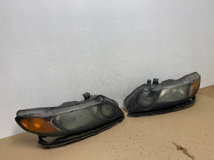 2006 - 2008 Honda Civic Sedan Headlights Halogen Left+Right AE9686 DW2