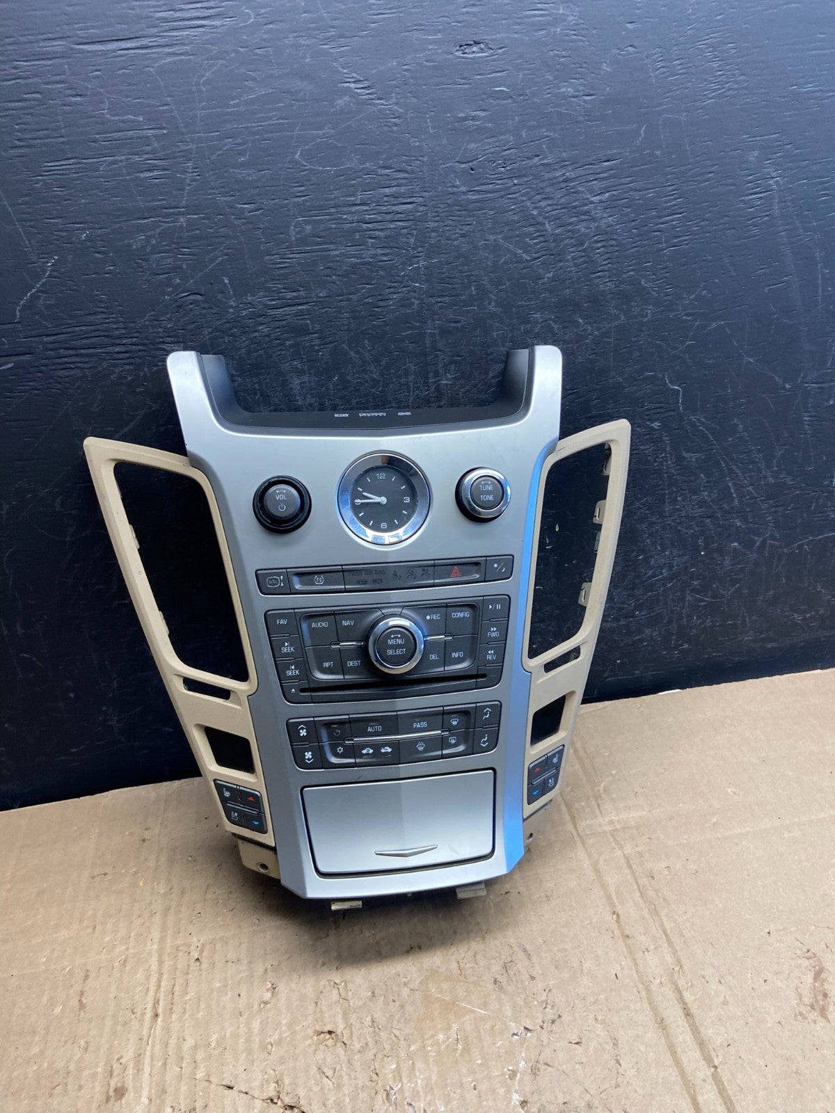 2008-2012 Cadillac CTS A/C Heater Radio Climate Control Panel Bezel OE AE1996 DG0