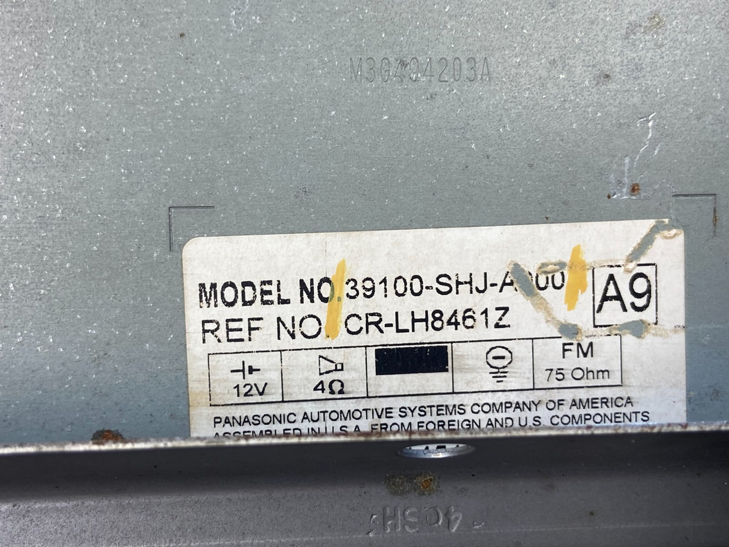 2005 to 2010 Honda Odyssey Am Fm Cd Player Radio Receiver AF6389 DG6