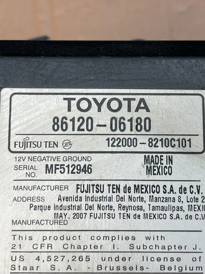 2007 to 2009 Toyota Camry Radio CD Player Climate Control Bezel AD5946 DG8