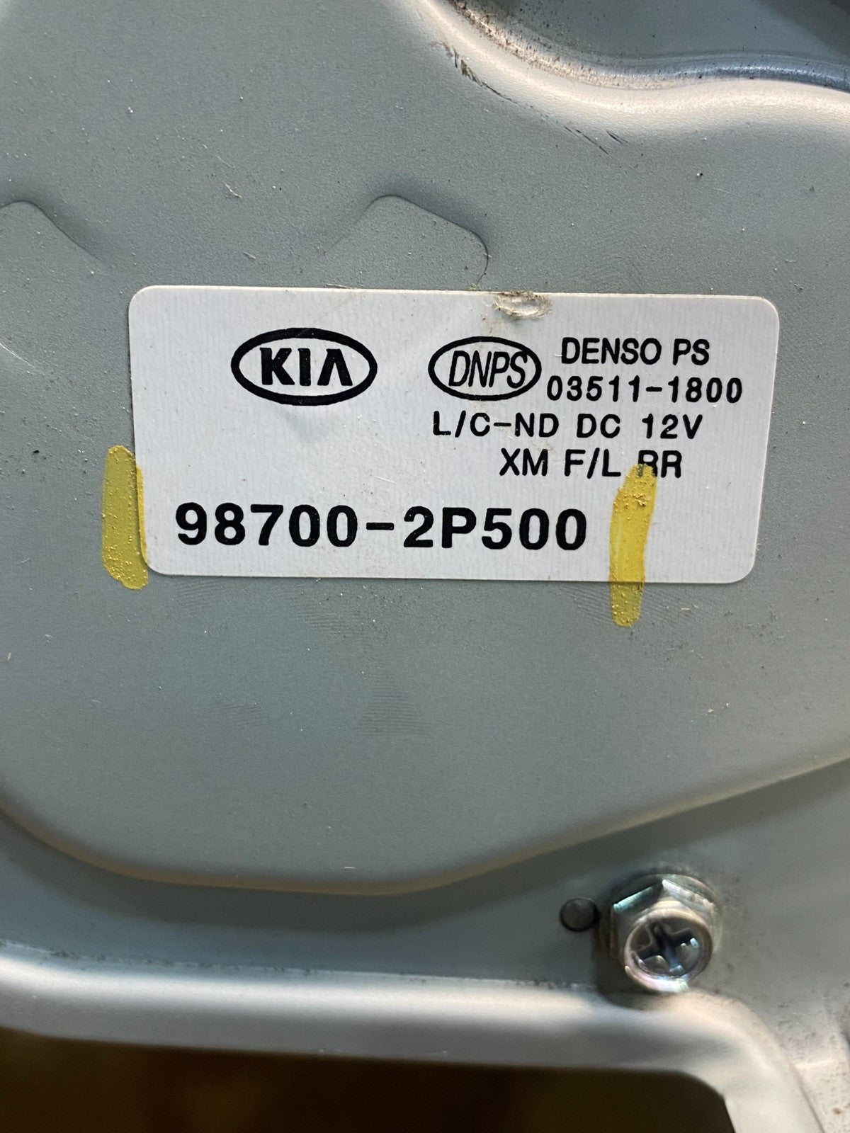 2014-2015 Kia Sorento Rear Glass Windshield Wiper Motor AF4213 DW6