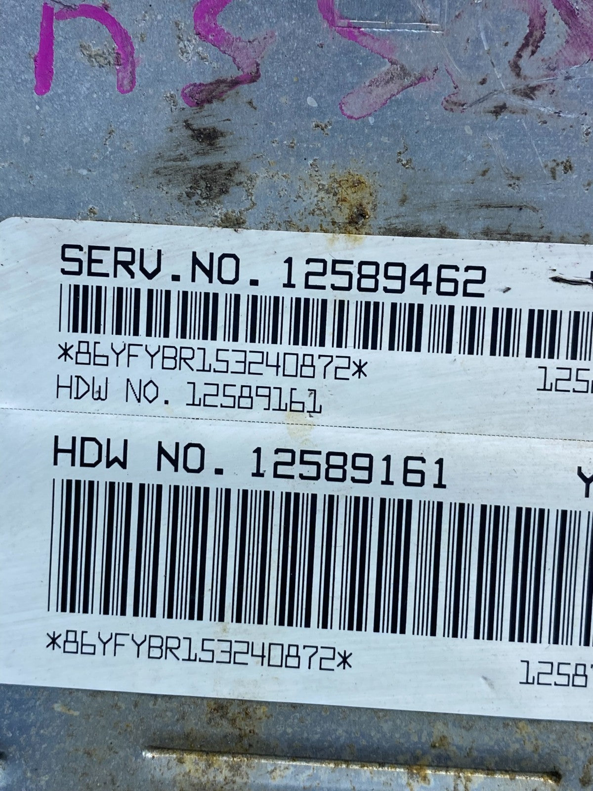 2005 Chevrolet Astro Ecu Engine Control Module Unit Ecm 12586242 AI9828 DW2