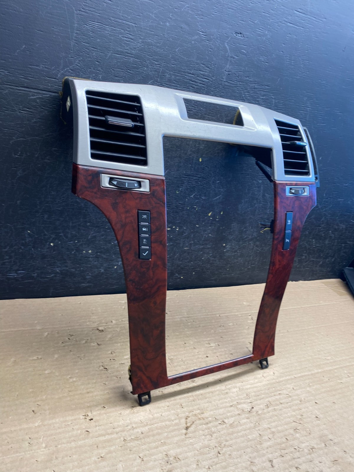 2007-2014 Cadillac Escalade Center Dash Trim Radio Bezel Vent Wood ag8400 DG2
