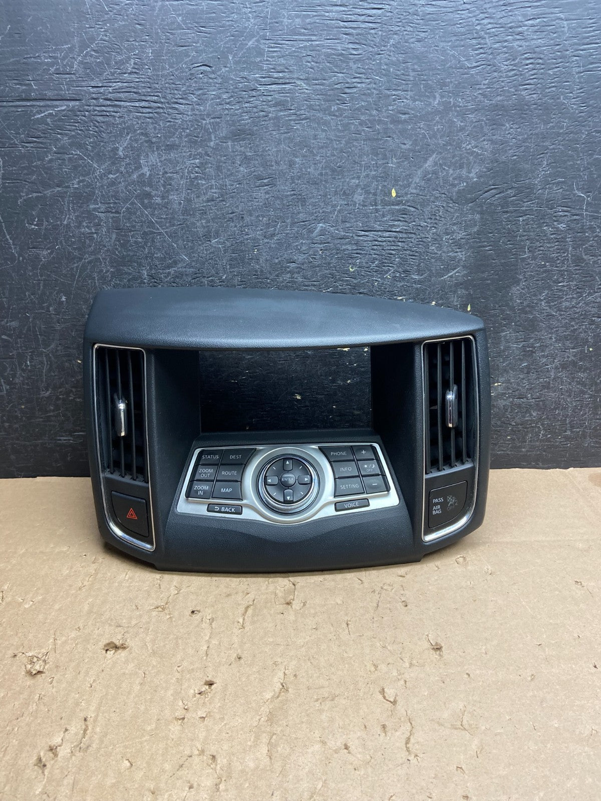 2009-2014 Nissan Maxima Center Console Climate Control Radio Bezel aj1488 DG0
