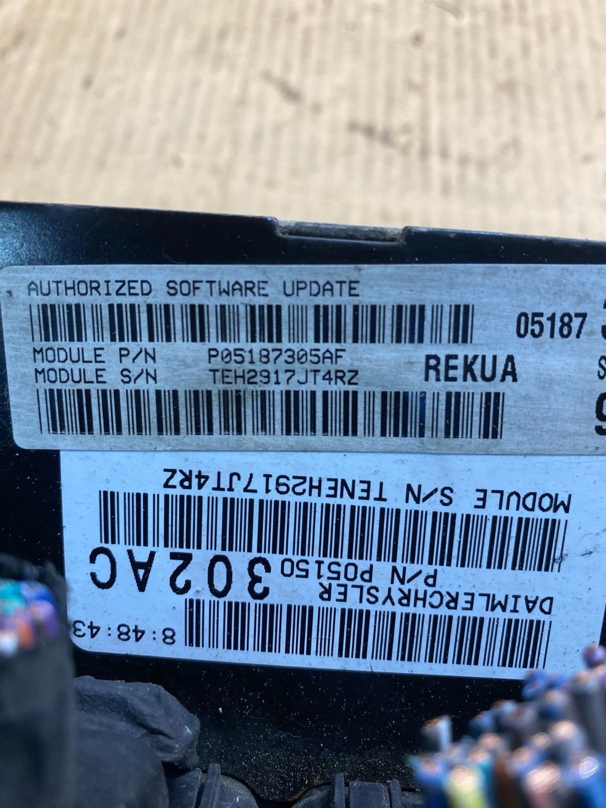 2008 Jeep Grand Cherokee Commander 3.7 Engine Computer ECU p05187305af AD5129 DG2