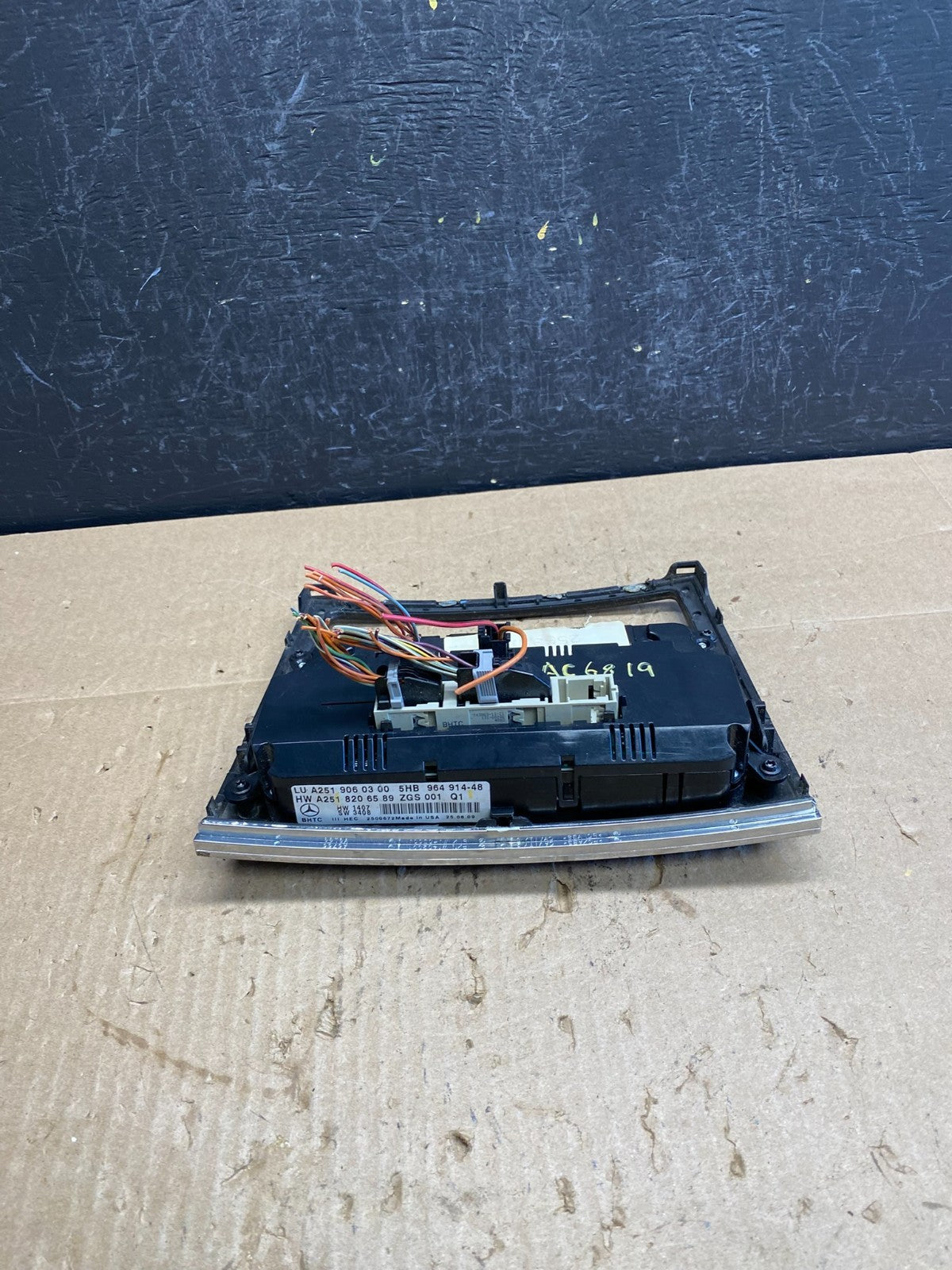 2007-2012 Mercedes X164 GL350 GL450 Climate Control Bezel Wood Switch AC6819 DG3