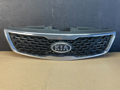 2010 to 2013 Kia Forte Koup Black Front Upper Bumper Grill Grille AC9736 DW0