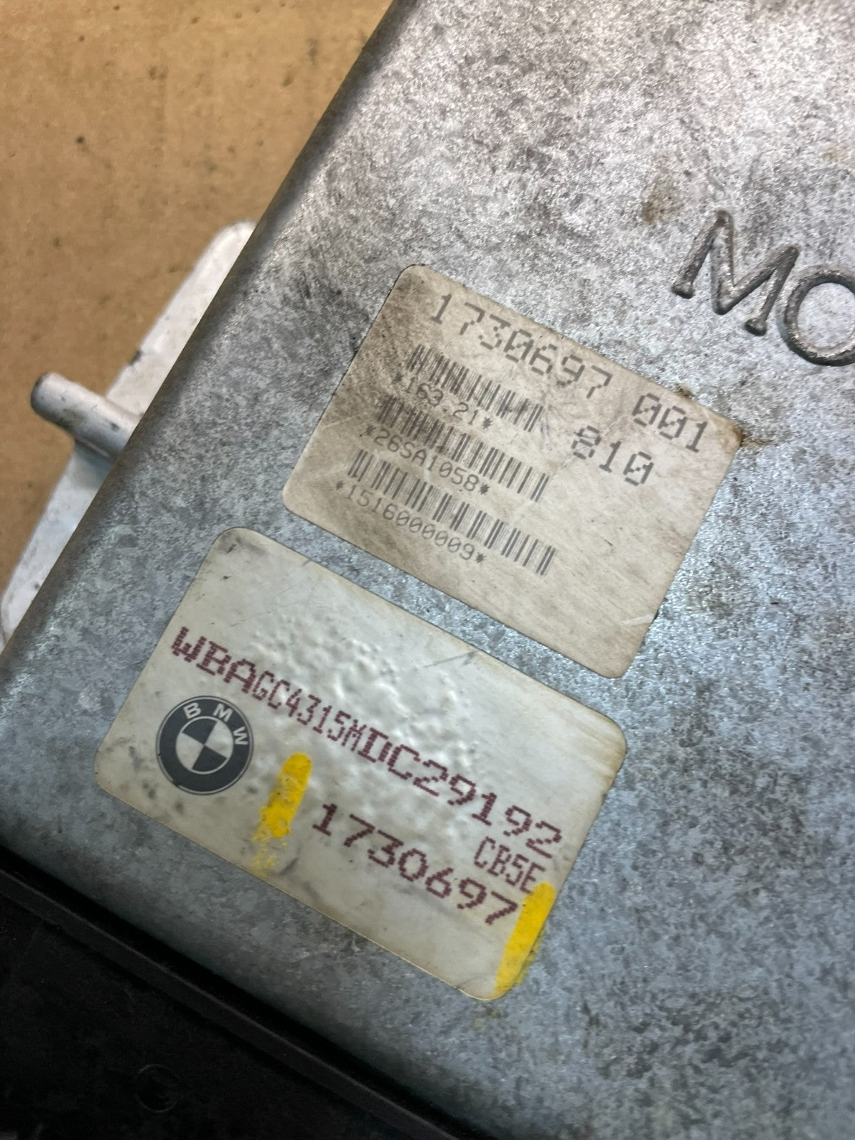 1989 to 1993 BMW 535i Engine ECU ECM Computer Module 1730697 W6710 DG3