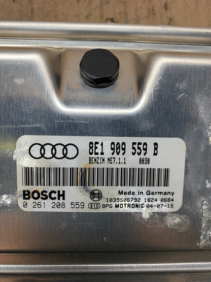 2002 to 2006 Audi A4 3.0L Engine Computer Module ECM 8E1909559B A6740 DG13