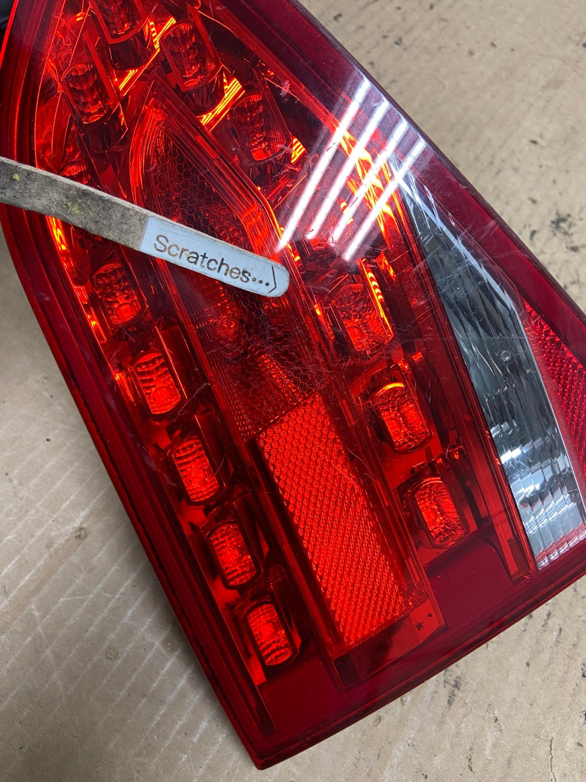 2009 2010 2011 2012 Audi A4 Sedan Left Driver Inner LED Tail Light AG2226 LK3