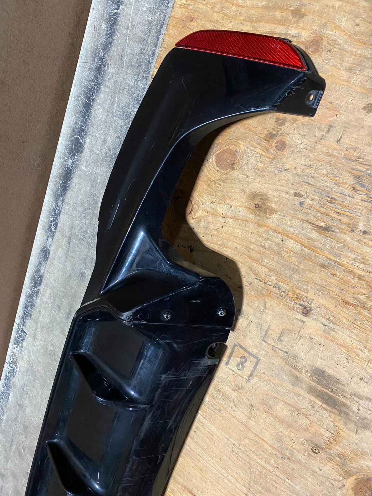 2017 to 2023 BMW G30 5 Series Style Gloss Black Rear Bumper Diffuser T1576 PS5