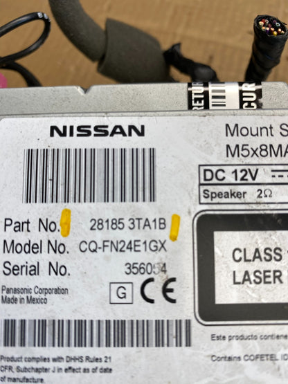 2013 to 2015 Nissan Altima Radio Screen Receiver AM-FM CD Player AC9604 DG6