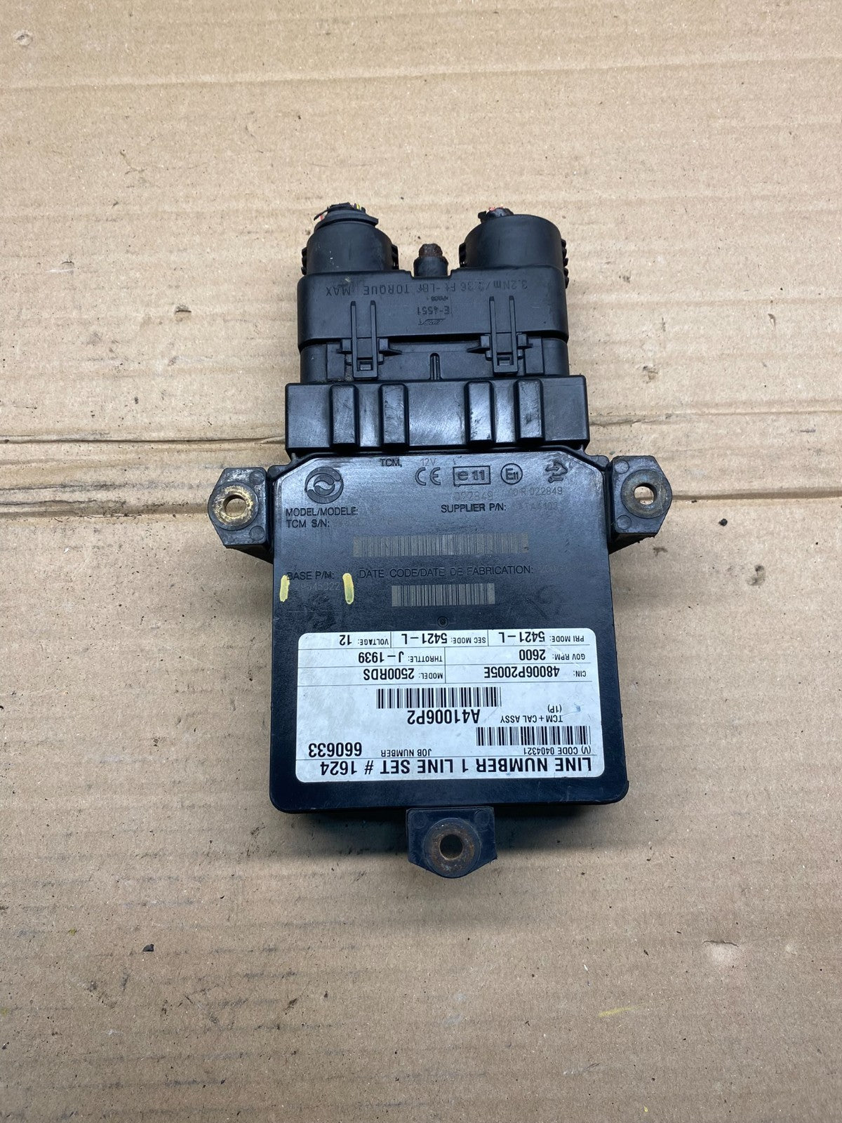 Allison Transmission Control Module 29545322 ah9585 DG0