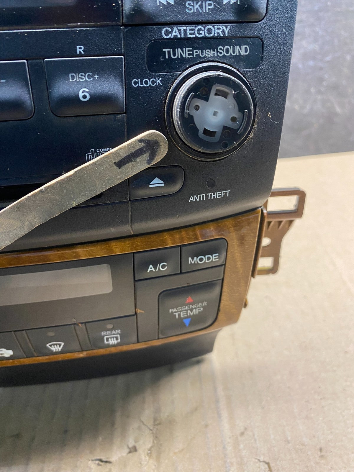 2006 2007 2008 Acura TSX Radio Climate Control AI5121 DG3