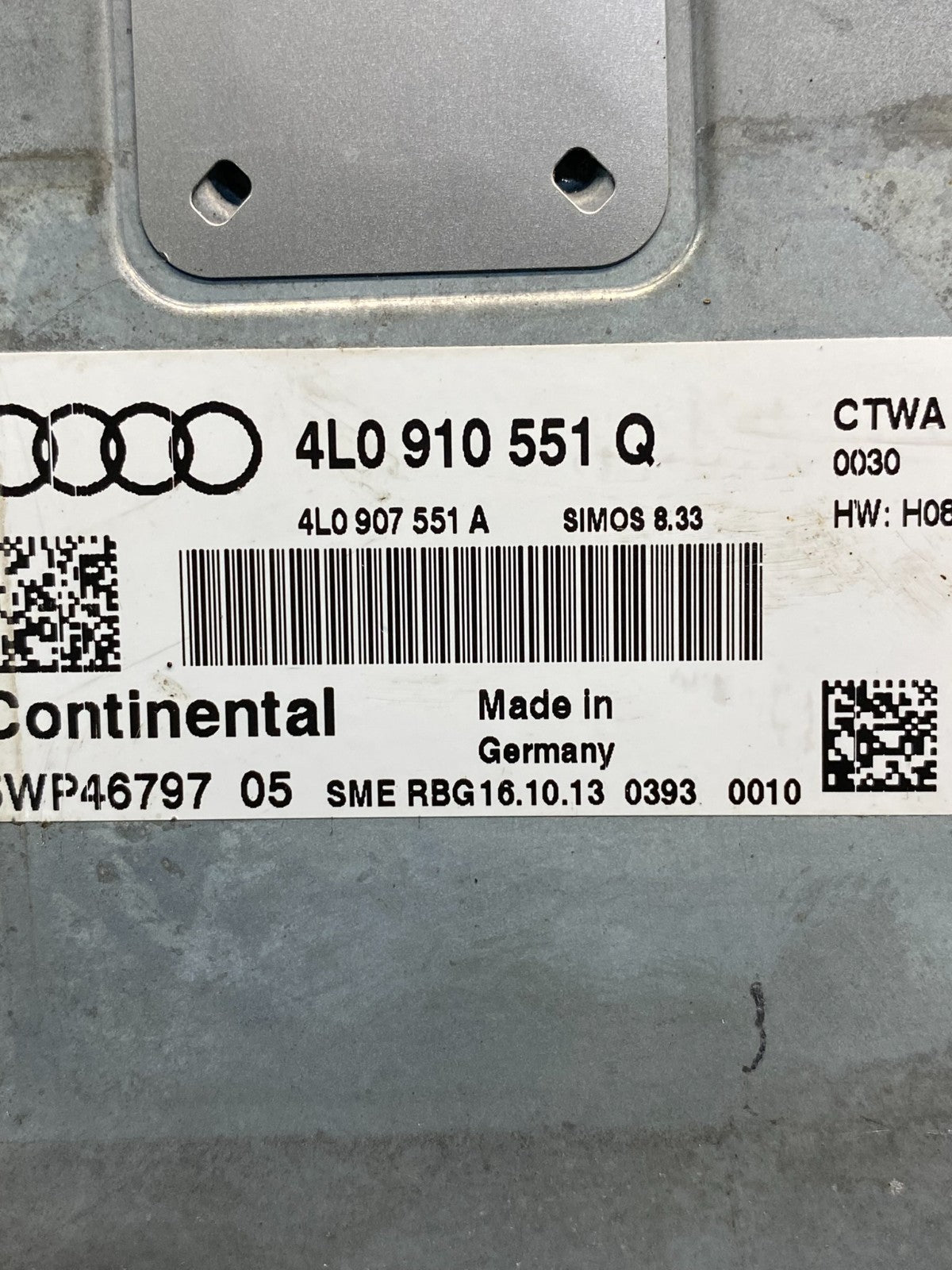 2013 2014 2015 Audi Q7 3.6L Engine Computer Ecu Pcm Ecm 4L0910551Q OE AE6271 DG2