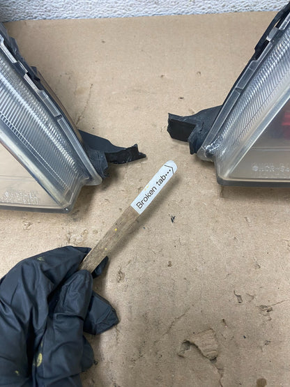 1997 to 2001 Honda CR-V Crv Left+Right Set Chrome Headlights Halogen AG5436 DW6