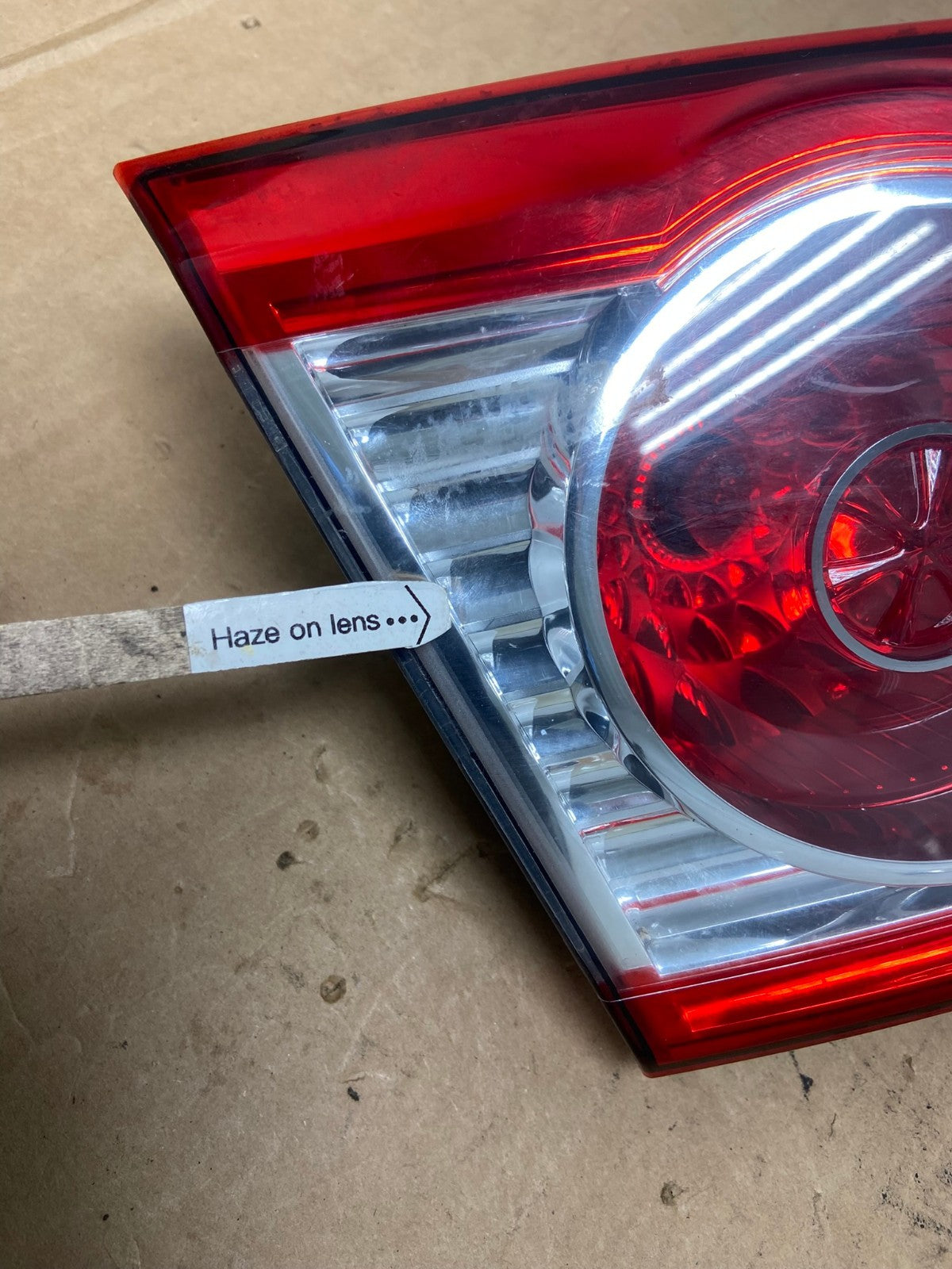 2010-2012 Hyundai Santa Fe Left Driver LH Inner Tail Light AD2829 LK4