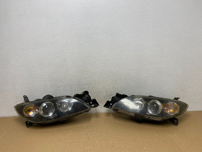 2004 to 2009 Mazda 3 Sedan Left+Right Side Halogen Headlights AF7319 DW0