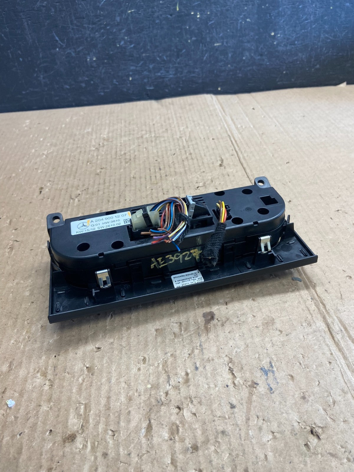 2008 2009 2010 Mercedes C-Class C300 A/C AC Climate Control Panel AE3927 DG4